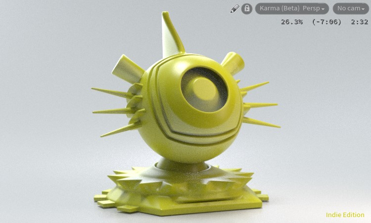 MasterWhet's tweet photo. LOPs day52
公式からのShader Bot hipをRPRでも見てみた。
Redshiftと違い、マテリアルがそのまま使えるのがよい。
GPU使えるのもすごくよい。
（1枚目は待ちきれなかったKarma）
#daily_output #Houdini #Solaris #RadeonProRender https://t.co/aYAGgmLRgj