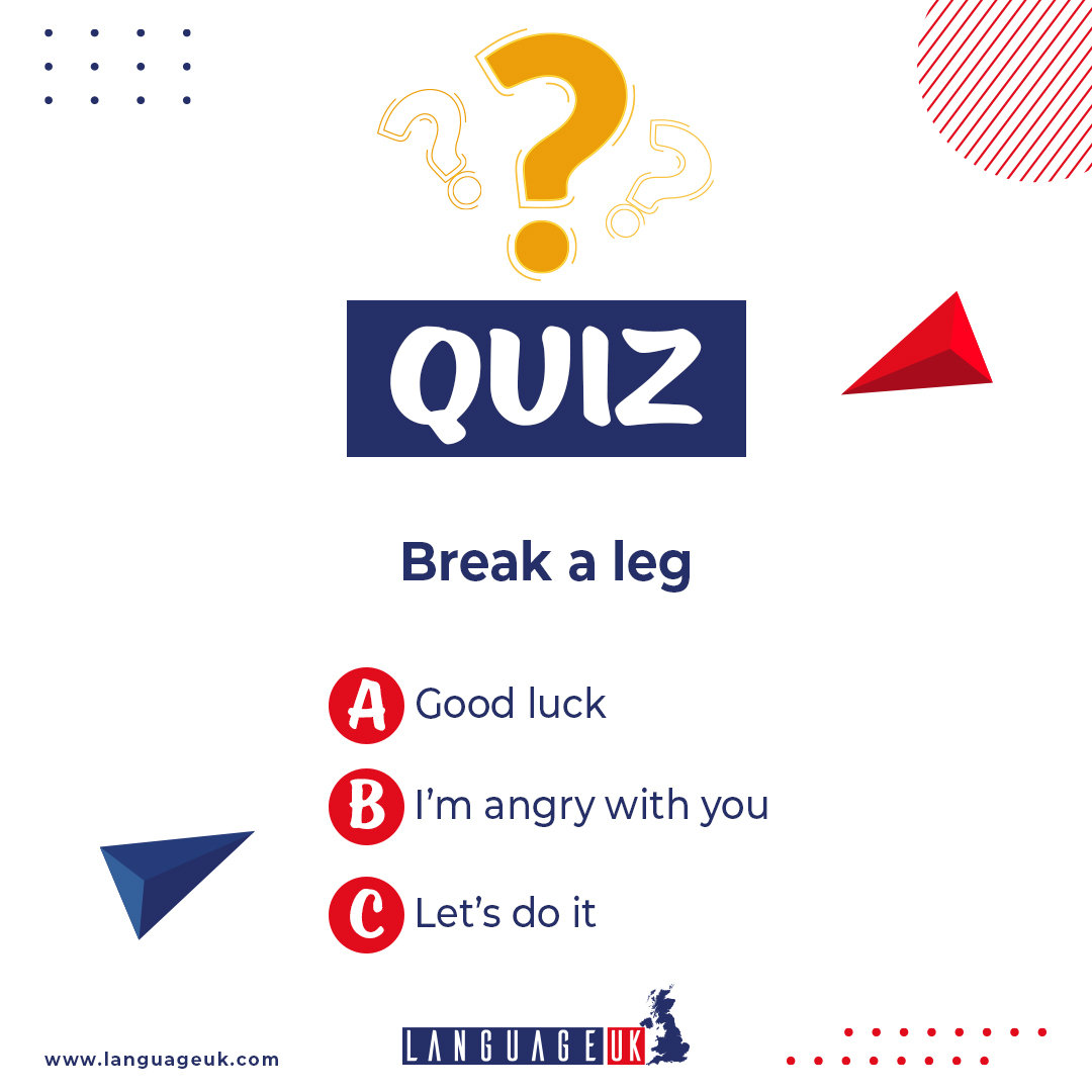 LanguageUK's tweet image. Here is this week’s quiz post! What’s the meaning of this idiom? Write down the correct answer if you know it. Share it with your friends and test them, too! #learningenglish #englishquiz