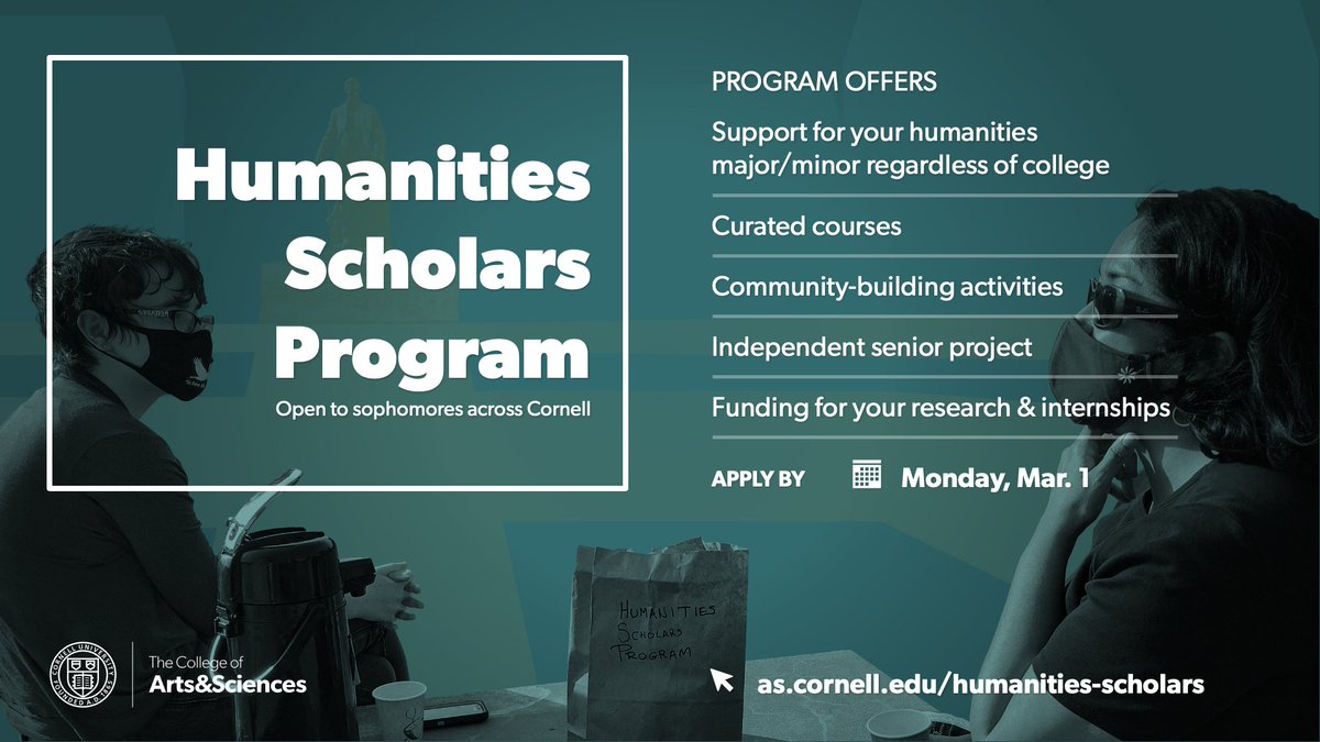 CornellHSP's tweet photo. https://t.co/lcMK5HXpRv
SOPHOMORES - APPLY BY MONDAY, MARCH 1! https://t.co/voNfyK0csJ