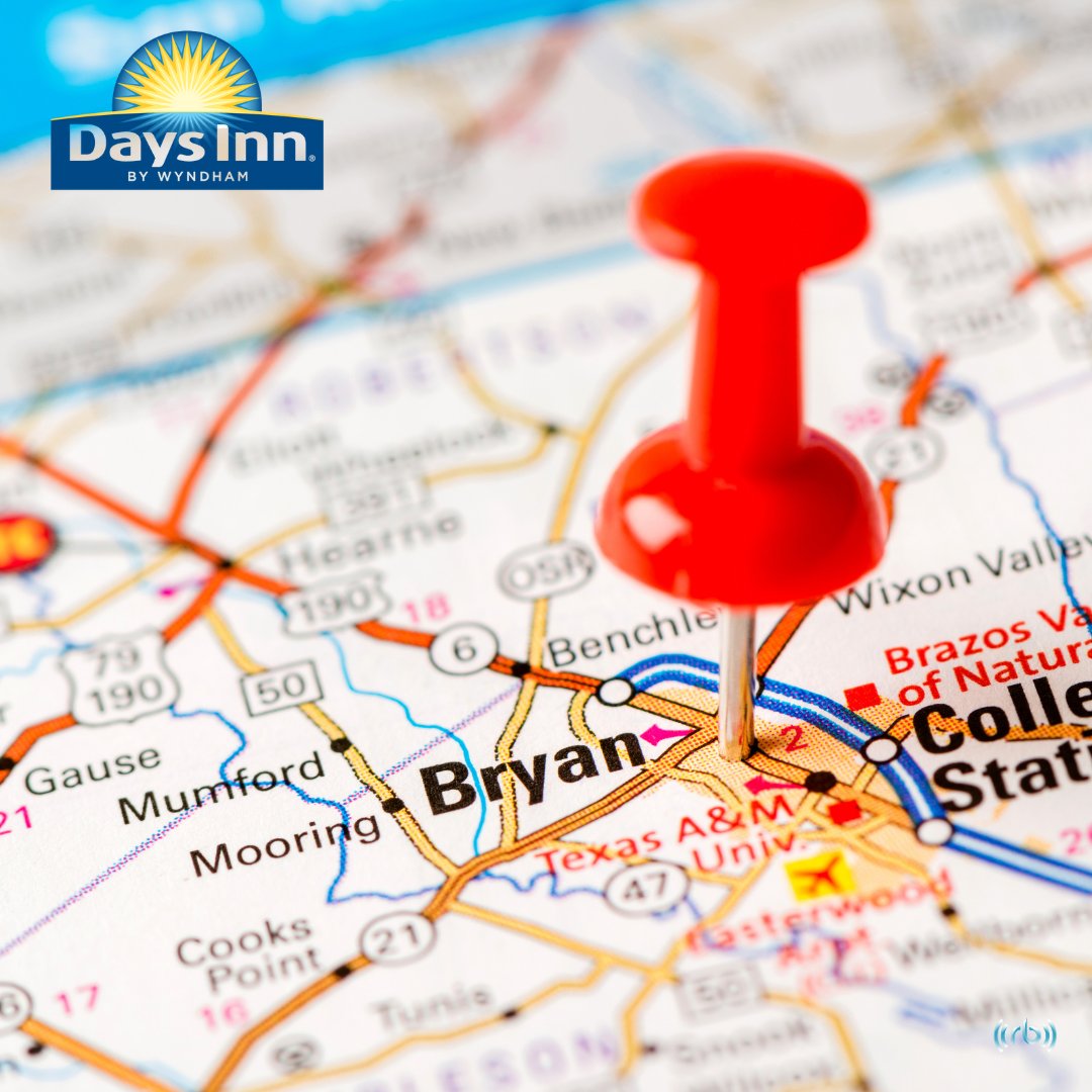 DaysInnBryanCS's tweet image. The Days Inn Bryan College Station is Brazos Valley&apos;s premier hotel to book with. 

Ready to book? Take advantage of our lowest rates: bit.ly/2LoeHyK
#daysinnbryancollegestation #daysinnbywyndham #wyndhamhotels #collegestationtx #texas #brazosvalley #brazoscounty