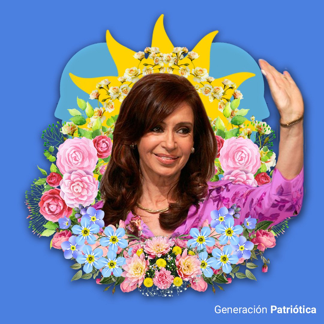 genpatriotica's tweet photo. “Yo hago política si puedo transformar la realidad.”

#CristinaCumple 🎂✌🏽 https://t.co/hN6Y9WA2m5