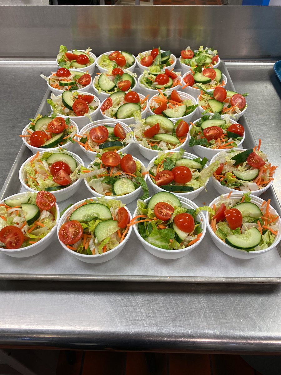 Thanks to the cafeteria staff at HPES for these healthy salads!