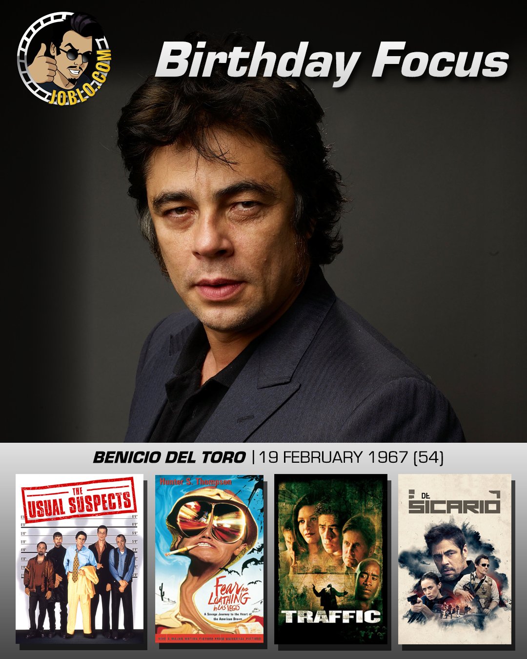 Wishing a very happy 54th birthday to Benicio Del Toro! 