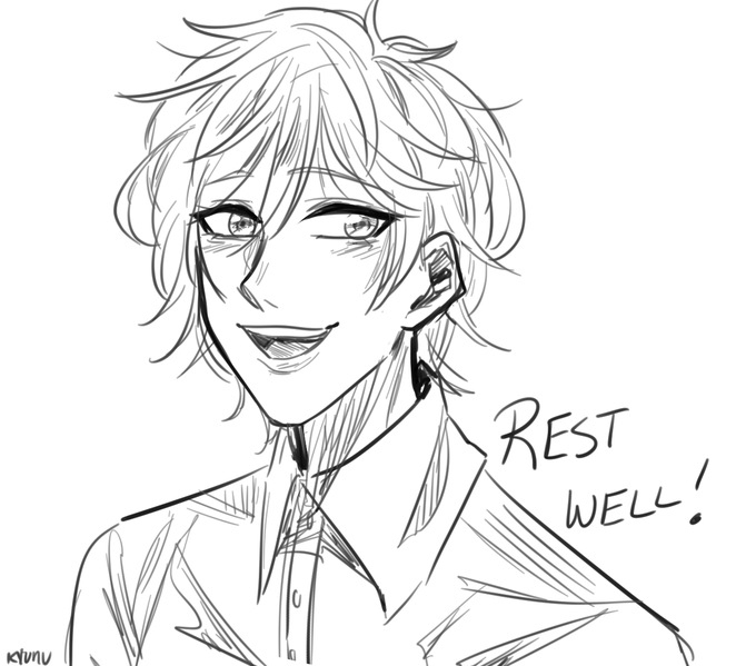 Another warm up sketch!! For @howaitodayo again! Please take breaks when you can! <3 