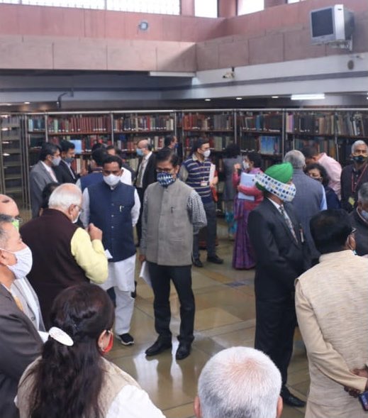 Dr. VINAY Sahasrabuddhe (@vinay1011) on Twitter photo 2021-02-19 15:08:41 Today,Members of Parliamentary Standing Committee on Education,paid a formal Group Visit to Parliamentary Library- a treasure of 1.8 million books n 2000 reports on education! Govt.officials from various education departments who had briefed the Committee abt budget also joined! Today,Members of Parliamentary Standing Committee on Education,paid a formal Group Visit to Parliamentary Library- a treasure of 1.8 million books n 2000 reports on education! Govt.officials from various education departments who had briefed the Committee abt budget also joined!