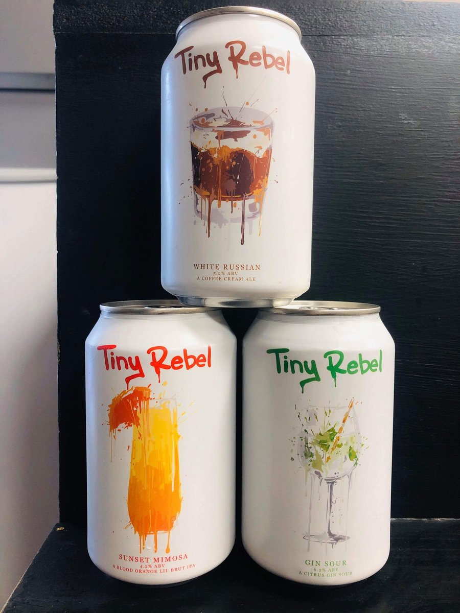 coppers@gosforth (@coppersgosforth) on Twitter photo 🚀just landed🚀
<a href="/tinyrebelbrewco/">Tiny Rebel</a>
New cocktail range of beers
White russian,sunset mimosa, citrus gin sour 🚀just landed🚀
<a href="/tinyrebelbrewco/">Tiny Rebel</a>
New cocktail range of beers
White russian,sunset mimosa, citrus gin sour