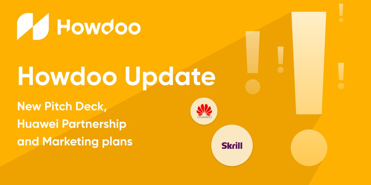 howdooHQ's tweet image. 🛎Howdoo update: 📄 pitch deck, 🤝partnerships, and a 👨‍💼 new hire

A brief🏃run-down recapping all of the team’s recent work and the latest addition to the Howdoo/Hyprr family.

You’ll find all you need inside: howdoo.io/howdoo-update-…

More is coming for #Howdoo $uDOO #Hyprr