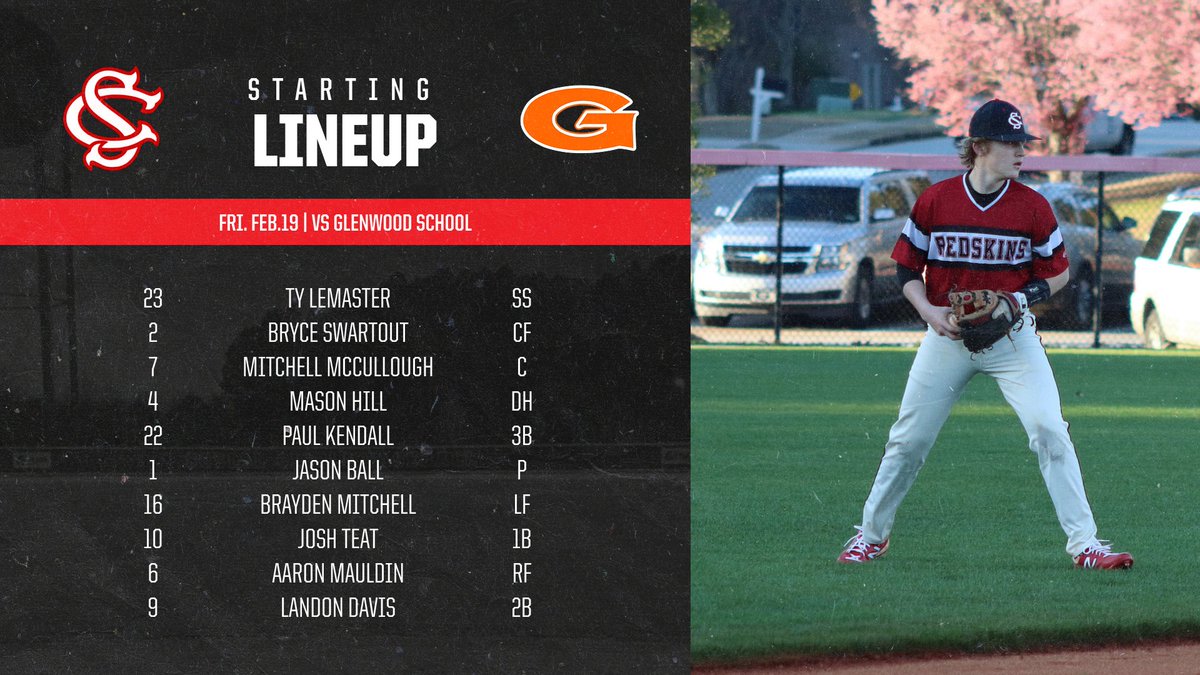 Starting Lineup for Game 1 vs. Glenwood!