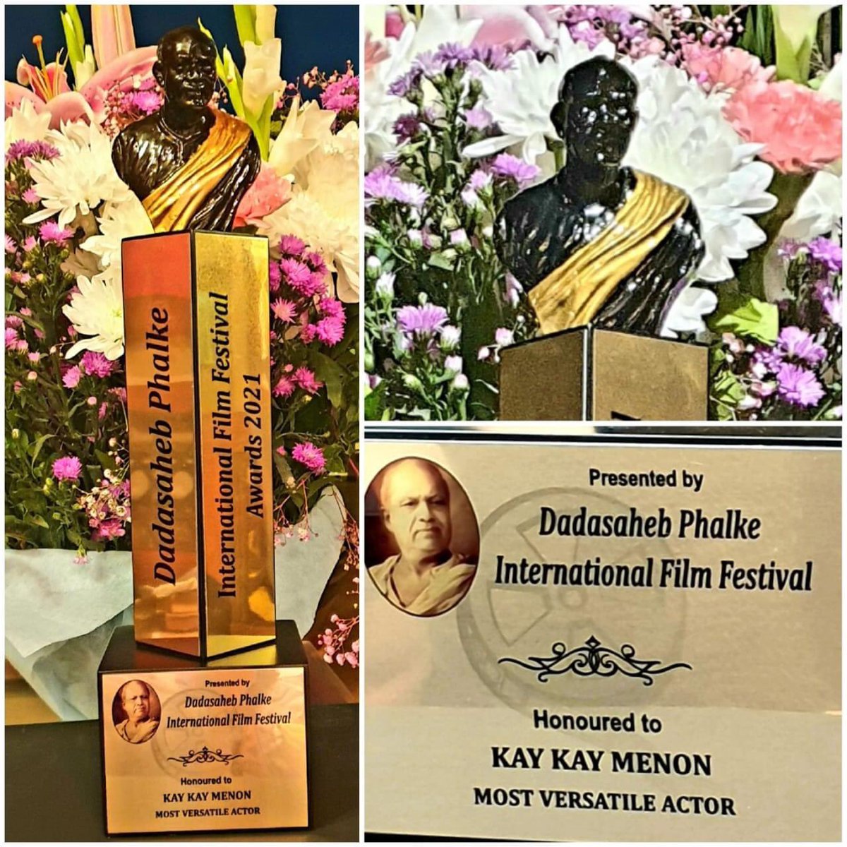 At times Awards get honoured. Finally to the right person. We are blessed to have an actor like you. @kaykaymenon02 #DadasahebPhalkeAwards