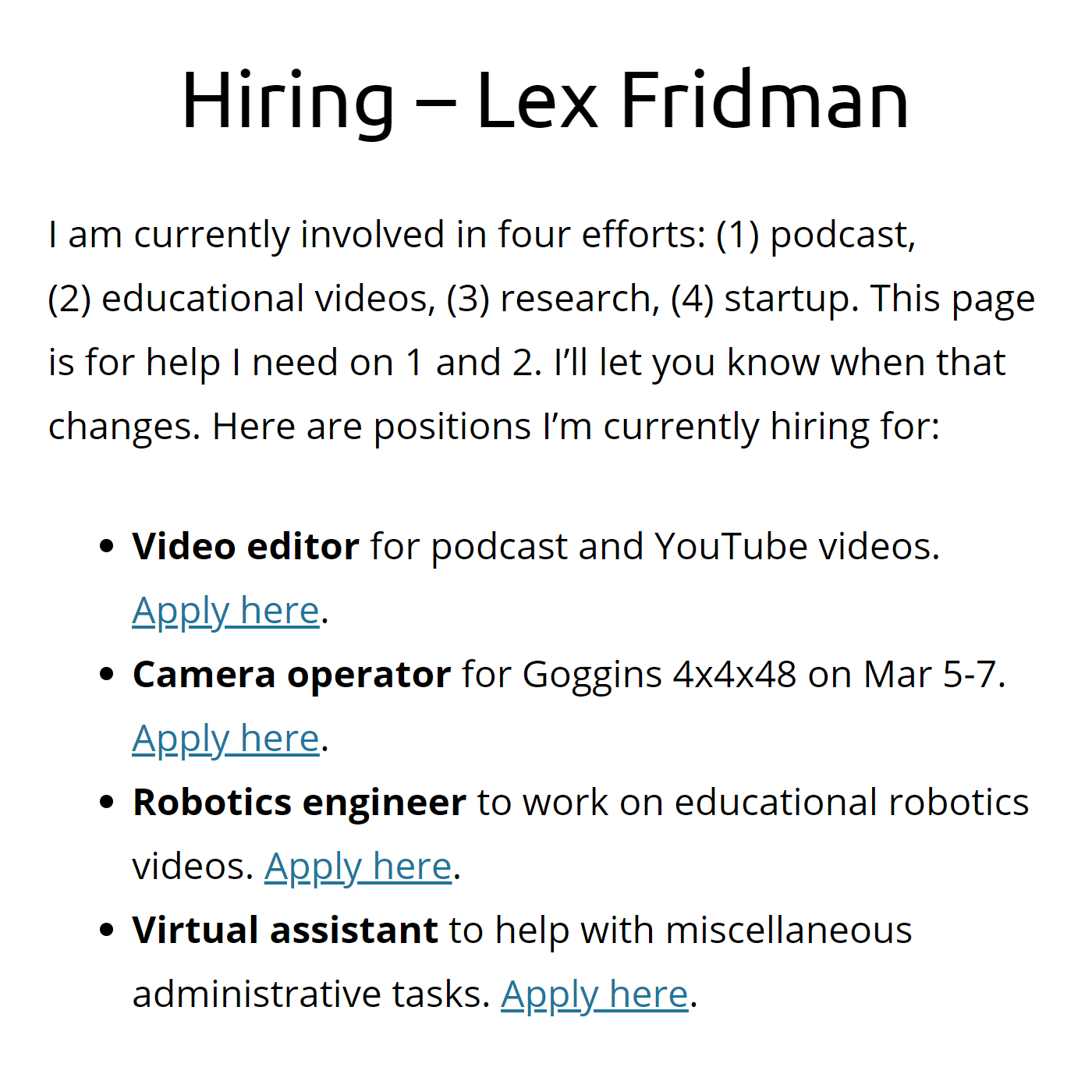 Lex Fridman on X: Thank you to healthcare & service workers supporting us  and battling the virus on the frontlines. I couldn't sleep, so recorded a  video reading a powerful thread where