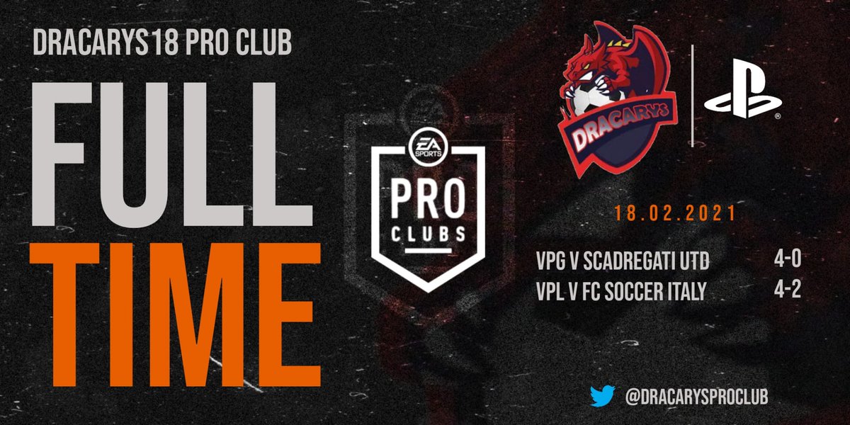 🏆 <a href="/VPG_Italy/">VPG Italy</a>

VS @ScadregatiUtd
✅ 4-0
⚽️👟🏅 <a href="/MirkoR9x/">MirkoR9x</a>
⚽️👟👟 <a href="/DomenicoRuscia1/">Domenico Rusciano</a>
⚽️⚽️ <a href="/Dano_bastacosi7/">Dano_bastacosi7</a>
👟 <a href="/emy___1991/">Emilio Abbadessa</a>

🏆 <a href="/VPLItaly/">VPL Italy 🇮🇹</a>

VS  @Soccer_Italy_PS
✅ 4-2
⚽️⚽️⚽️🏅 <a href="/MirkoR9x/">MirkoR9x</a>
👟 <a href="/Tidus19xx/">Tidus19xx</a>
👟 <a href="/ducucchiu/">𝕯𝖚𝖈𝖚𝖈𝖈𝖍𝖎𝖚 𝖘𝖗</a>
👟 <a href="/emy___1991/">Emilio Abbadessa</a>