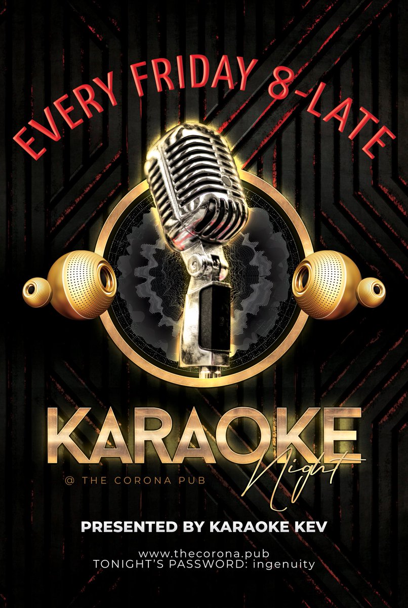 KaraokeKev's tweet photo. ♪♫♫♪ KARAOKE TONIGHT FRIDAY 19th FEBRUARY 2021 ♪♫♫♪

8pm - Late @ The Corona

Password: ingenuity

Everyone is welcome, young or old, whether you know me or not, come along, join in &amp; have a laugh! Song, chat &amp; music!

Cheers, see you there!
https://t.co/M4vaGPNKMa https://t.co/KfY7vgiF5z