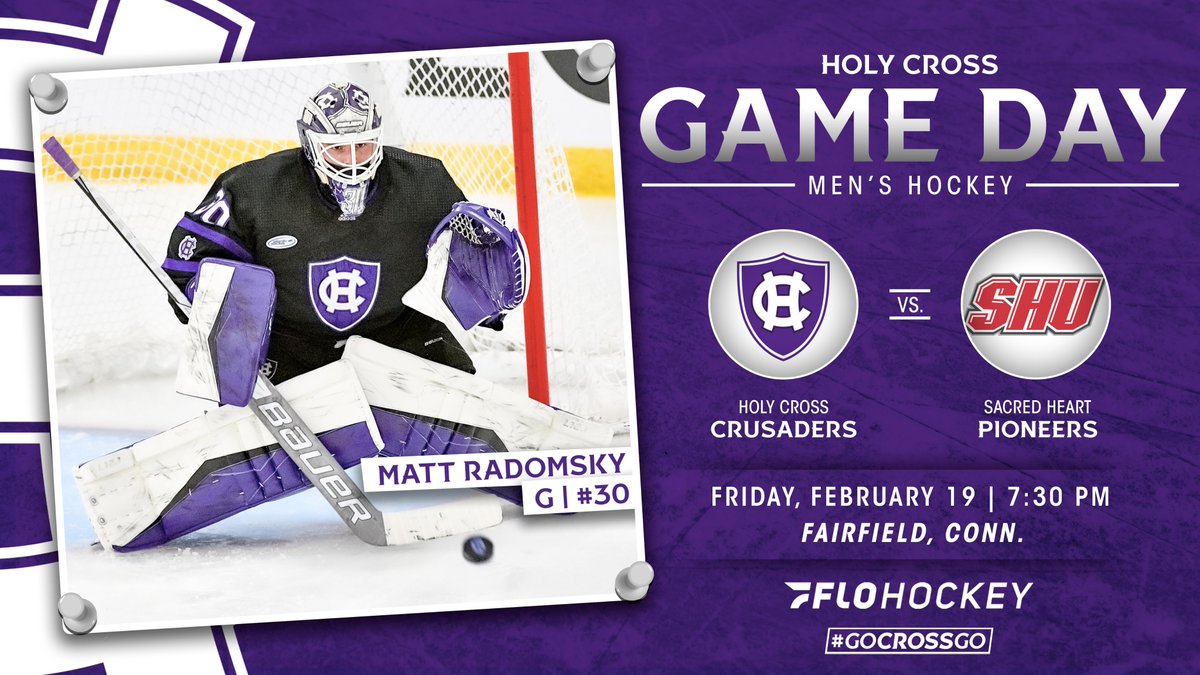 HCrossMHockey's tweet image. Those words we've been longing to hear.. it's GAME DAY!

goholycross.com/mhockeyhub

#GoCrossGo