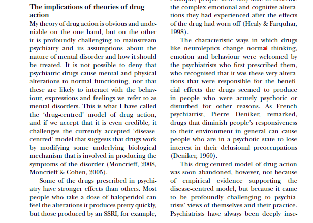 joannamoncrieff's tweet photo. Read my article on 'The past and future of psychiatry and its drugs' published in BPS Psychotherapy Review (mentioning the Norwegian non-drug psychosis treatment) here: https://t.co/dbDCWXGII9 https://t.co/bLedJNi154