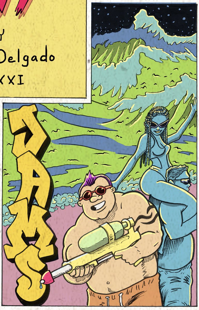 FrigidGiant's tweet photo. Spring break is in trouble and these people need to party. Become a backer for “Tuff Stuff” today. We have several reward packages including cameos and original art. Link in bio. #linkinbio #kickstarter #kickstartercomics #independentcomics #tuffstuff #tuffstuffcomic #signalboost https://t.co/sBM0sPm90u