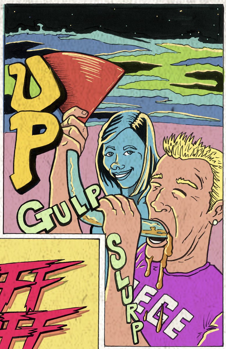 FrigidGiant's tweet photo. Spring break is in trouble and these people need to party. Become a backer for “Tuff Stuff” today. We have several reward packages including cameos and original art. Link in bio. #linkinbio #kickstarter #kickstartercomics #independentcomics #tuffstuff #tuffstuffcomic #signalboost https://t.co/sBM0sPm90u