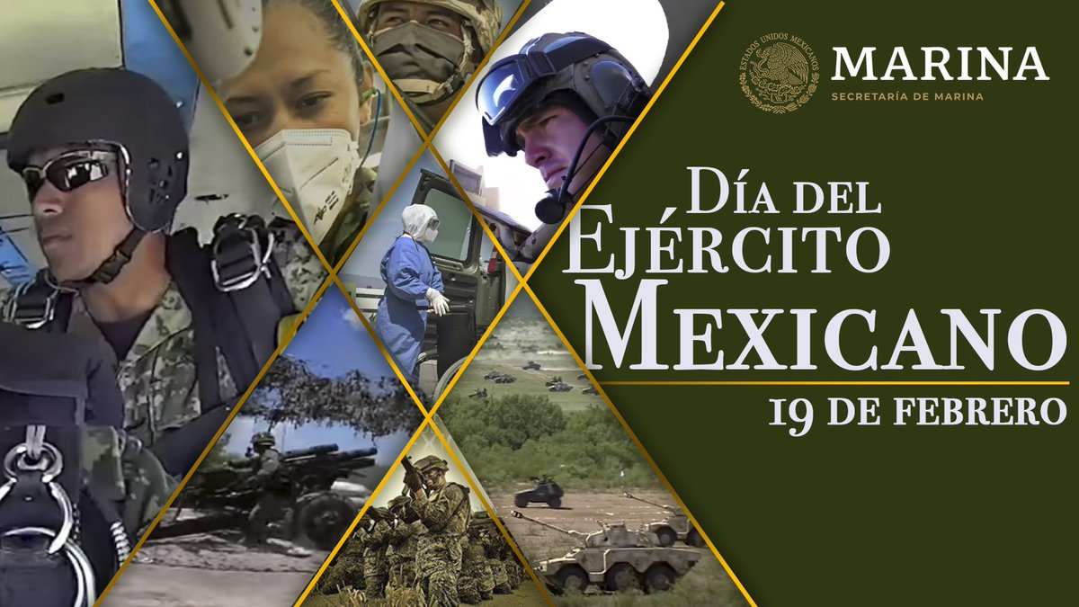 Hoy se conmemora el #DíaDelEjércitoMexicano, por ello felicitamos a nuestros compañeros de armas @SEDENAmx, soldados leales a la Patria y al pueblo de México.