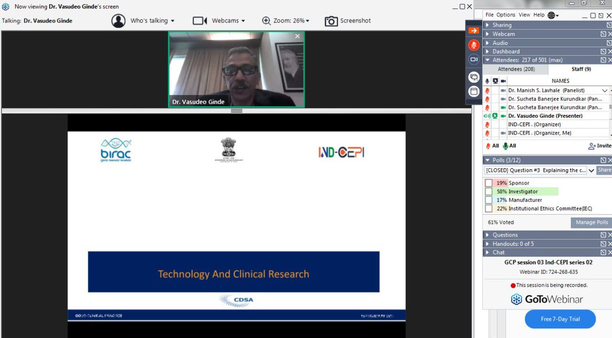 BIRAC_2012's tweet photo. #PACT Third session #GoodClinicalPractices Program Mission #Ind-CEPI trainings- Strengthening the #ClinicalTrialResearch Capacity in India’s Friendly Countries concludes with 215 participants from Bahrain, Bhutan, Kenya, Myanmar, Nepal, Oman, United States and Vietnam. https://t.co/eVWmaTra1V
