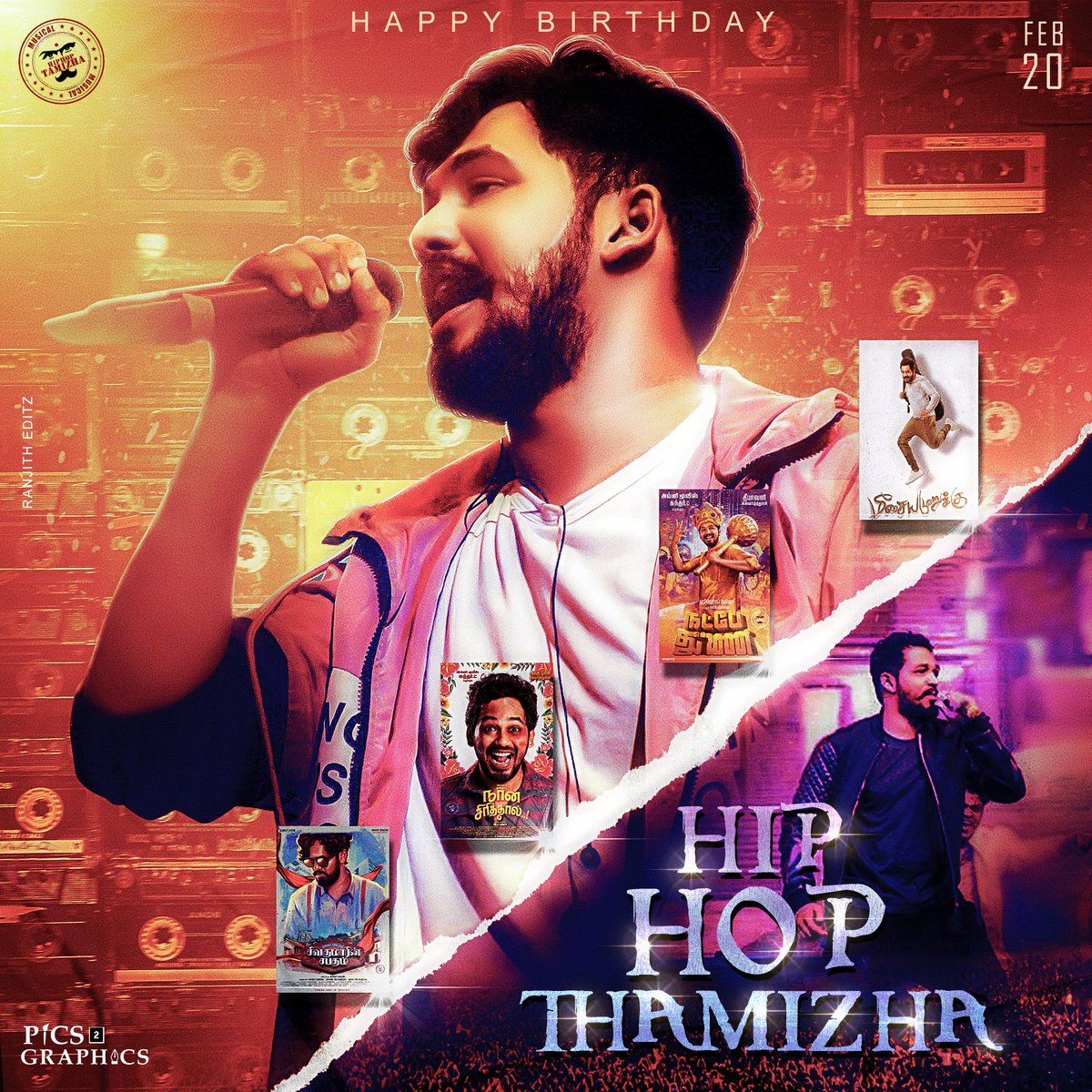 Happy to Unvelling the Special CDP for Our @hiphoptamizha

Wishing the hard-working , humble and successful #Hiphoptamizha Bro a Flourishing Birthday..

Wishing him a Blockbuster year ahead.. :-)

#HBDHipHopThamizha
#HBDHiphopAdhi @No1FanofHHT @hhtyouthicon @Hiphop_Tamizha