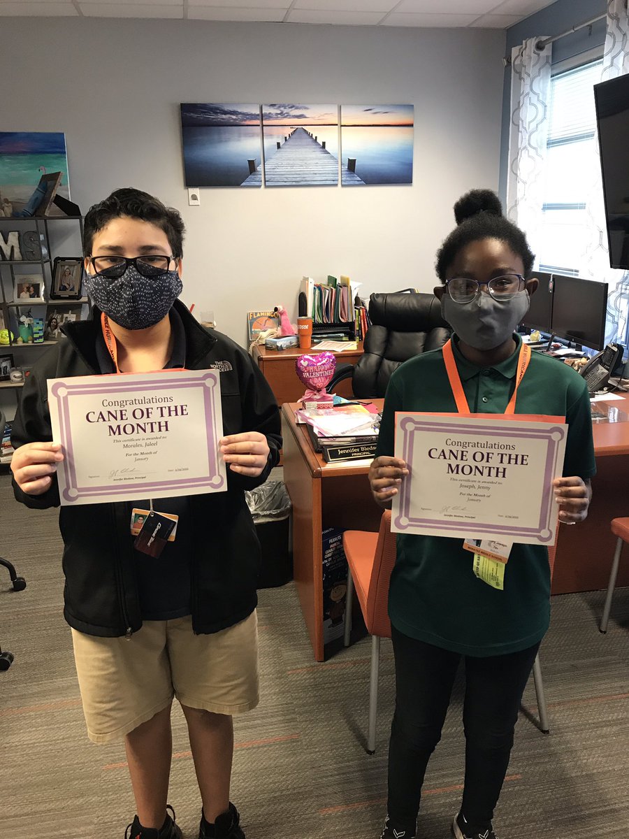 ROARMMS's tweet photo. Congrats to our Hurricanes of the Month! Selena, Jaleel, Jenny, Axel, Adrian, Dahana! #ROARMMS #CCPS https://t.co/h0km7TiZLg