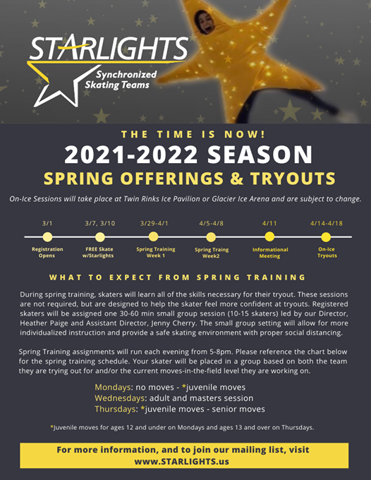 It's that time of year! Despite all the snow, spring is just around the corner!  SPRING TRAINING &amp; TRYOUT INFO BELOW ⭐️🌷🌺🌷⭐️