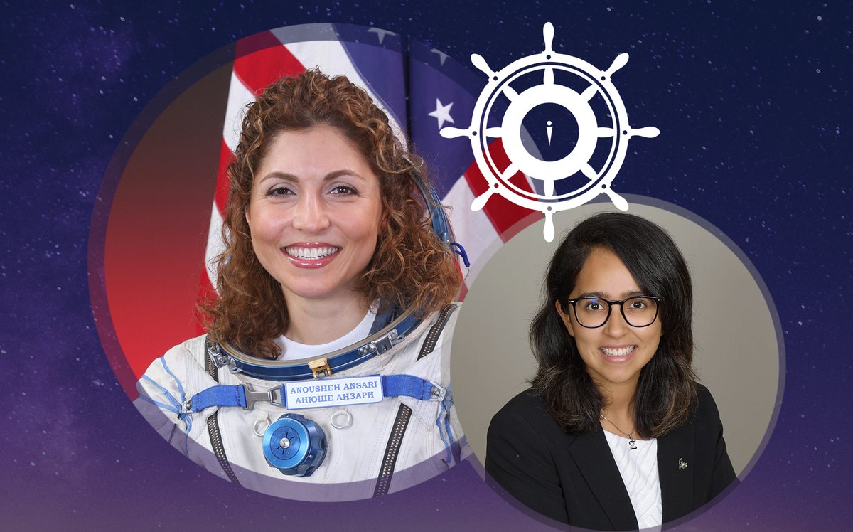 StudentsOnIce's tweet photo. TODAY!🚀 Hear from the First Female Private Space Explorer Anousheh Ansari who'll be joined by engineer &amp; business strategist, Zareen Cheema. They will discuss their experiences as women in their field, Anousheh’s career path, her journey to space, &amp; more! https://t.co/qJ9EASTLbJ https://t.co/AcrtEMDiXH
