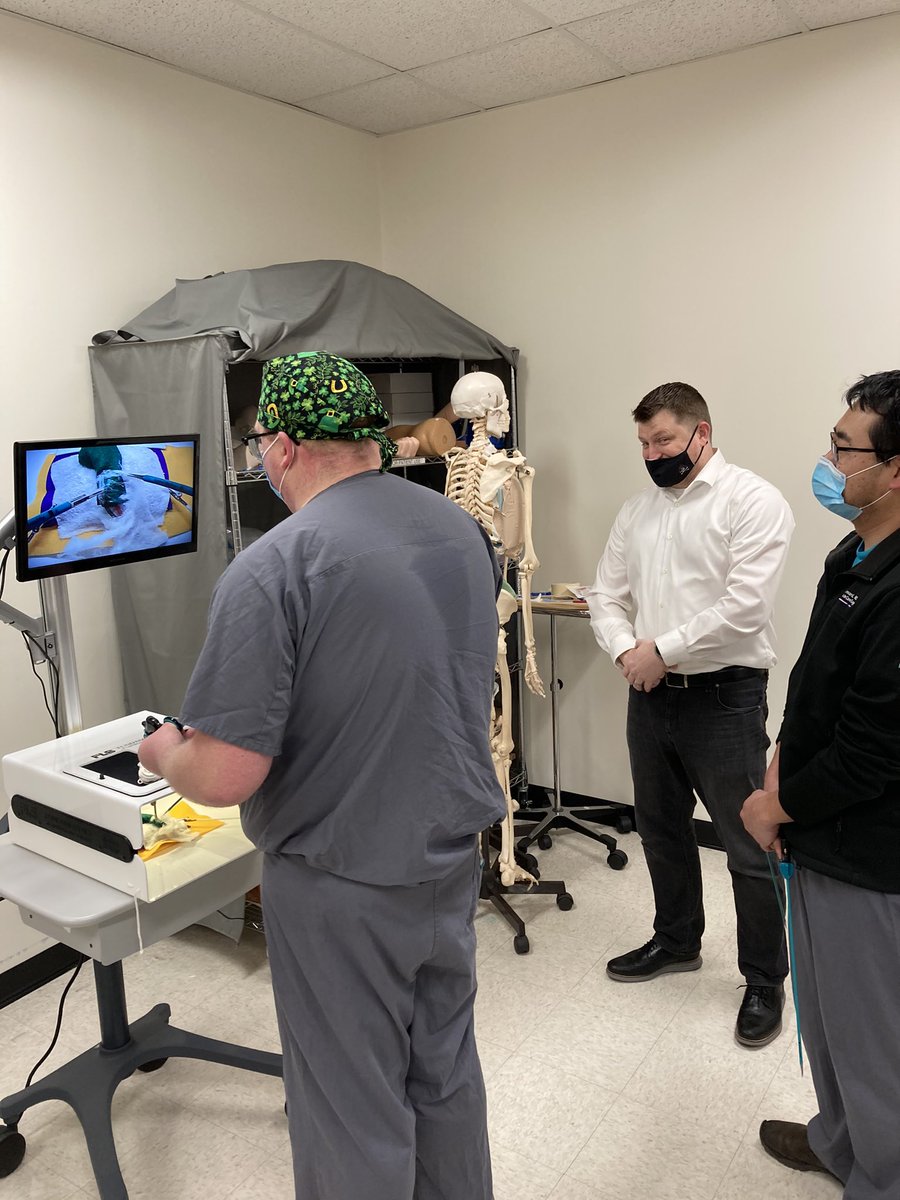 AnastasiosMits3's tweet photo. Excited for our first simulation session for 2021 on safe dissection and critical view of laparoscopic cholecystectomy! @ECUSurgery @ECUBrodySOM @TeleflexSurgery @VidMedCtr @NCSurgeons @SAGES_Updates @KaylaBeucke @tuttlejebetsy @walshds https://t.co/8Hkpr75FYk