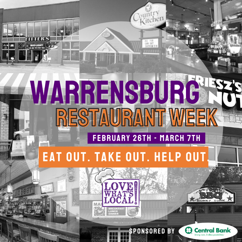 LWLWarrensburg's tweet photo. Have you marked your calendar for Warrensburg's Restaurant Week? #EatOutTakeOutHelpOut https://t.co/4ckeZlDNuf
