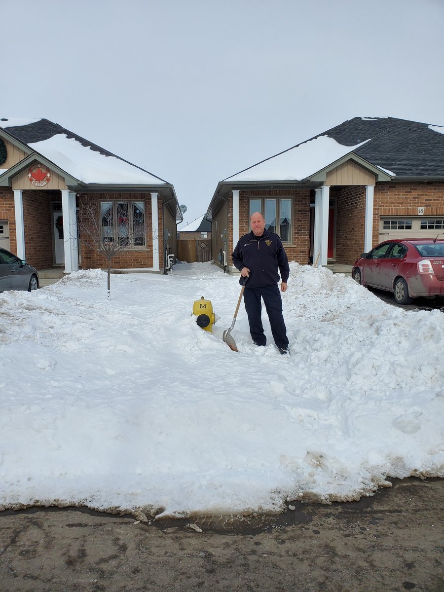 Give us a hand, clear your hydrant!  We truly Thank You from Haldimand County Emergency Services.