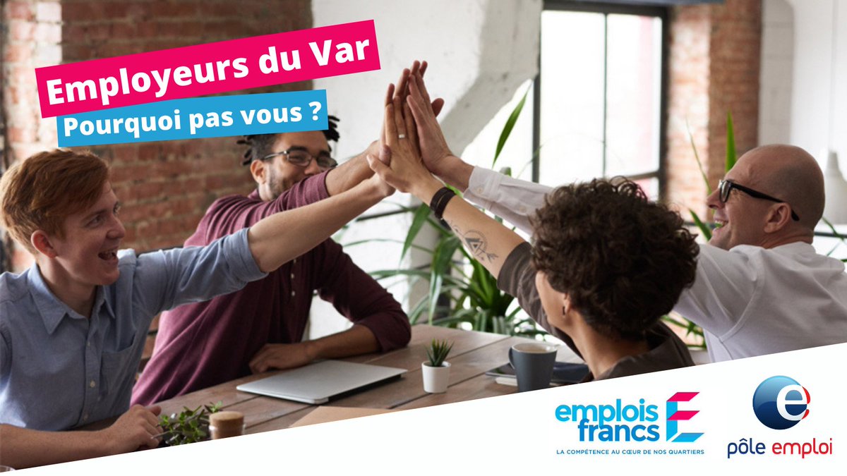 C_Battesti's tweet photo. 🔴@pole_emploi dans le #Var : Et si vous #recrutiez de #jeunes #talents en bénéficiant d’une aide financière ? L’#EmploiFranc facilite l’embauche de personnes résidant en #QPV-Quartiers Prioritaires de la Ville 👉 https://t.co/DSpTDCPvv3
[#FranceRelance - #1jeune1solution] https://t.co/GLE6QkBIkx