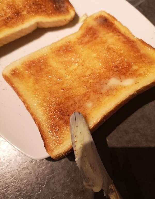 Medium rare bread with a buttered glaze, so simple yet so elite