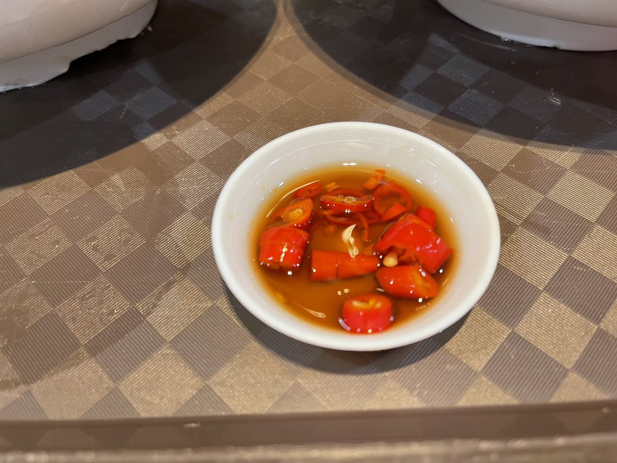 mrbrown's tweet image. #signsofgettingold: I used to pop the chili padi into the mouth. Now I can only daintily dab my slices of pork from my Bak Chor Mee on the soy sauce.