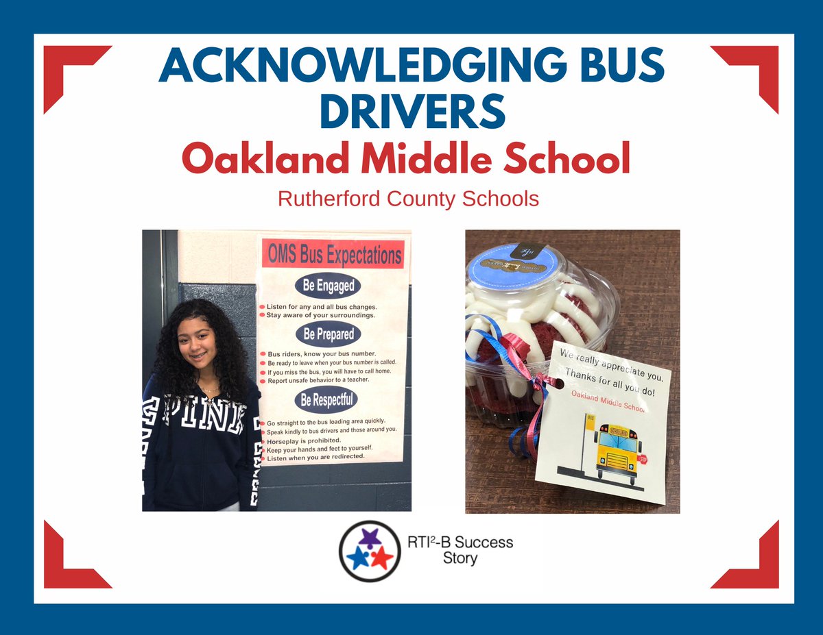 tennesseetsc's tweet photo. We were so excited to learn how @OMS_Chargers in @rucoschools has acknowledged their bus drivers. When the snow clears, consider how you can also show appreciation for your bus drivers! 🚍
Visit our website for more Success Stories: https://t.co/E28M2QL7mC https://t.co/fW9MdEzrqf