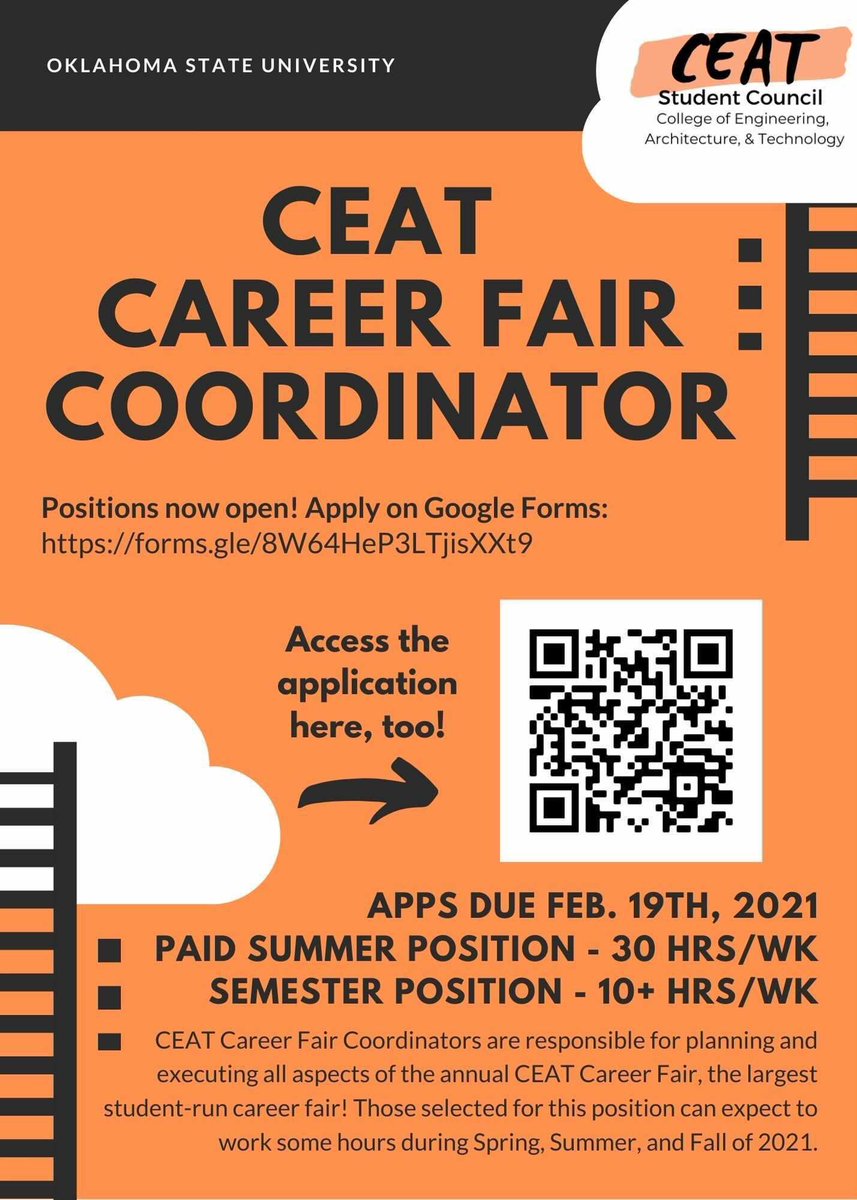 All—Career Fair Coordinator App due today! Seniors—St. Pat’s due Monday!