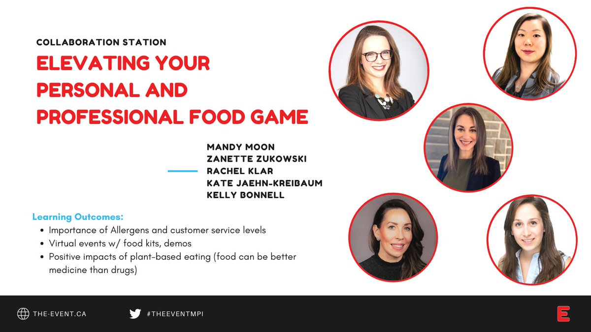 theEVENTmpi's tweet photo. A session that ELEVATES your FOOD game?! 🤤🍴

Need we say more?

Our foodies extraordinaire are here to GUIDE us on this food journey! Say hello to 
@mmoonYEG, @ZanetteZukowski, Rachel Klar, Kelly Bonnell, and @katejaehn

Learn more: https://t.co/Rq9vyX5hZP https://t.co/9F67BHVGTu