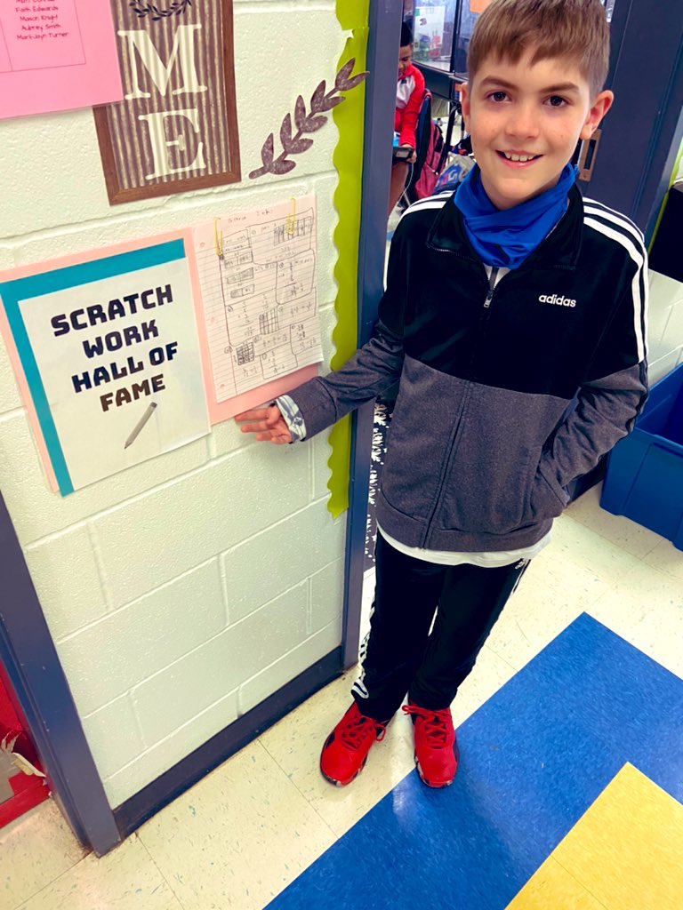 MrsHornB's tweet image. We welcomed our first inductee to the Scratch Work Hall of Fame! @pvespride #pvespride #scratchwork makes the #mathwork!