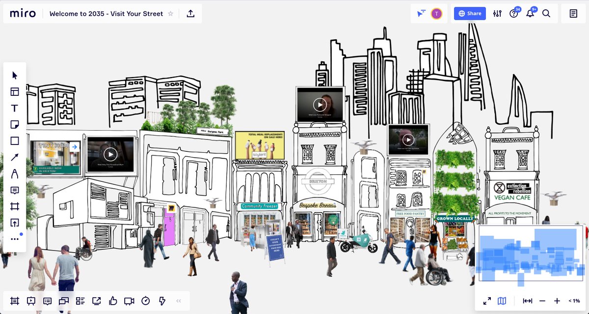 Loving the Miro for the <a href="/TNLComFund/">The National Lottery Community Fund</a>'s Civil Society Enquiries. Such a great and immersive alternative to a live Zoom. Also, no feel like I'm part of starting a trend for Miro-centred interior design. 🤎 #remoteworkshops #openworking cc <a href="/CassieRobinson/">Cassie</a> 

bit.ly/connectedstudio
