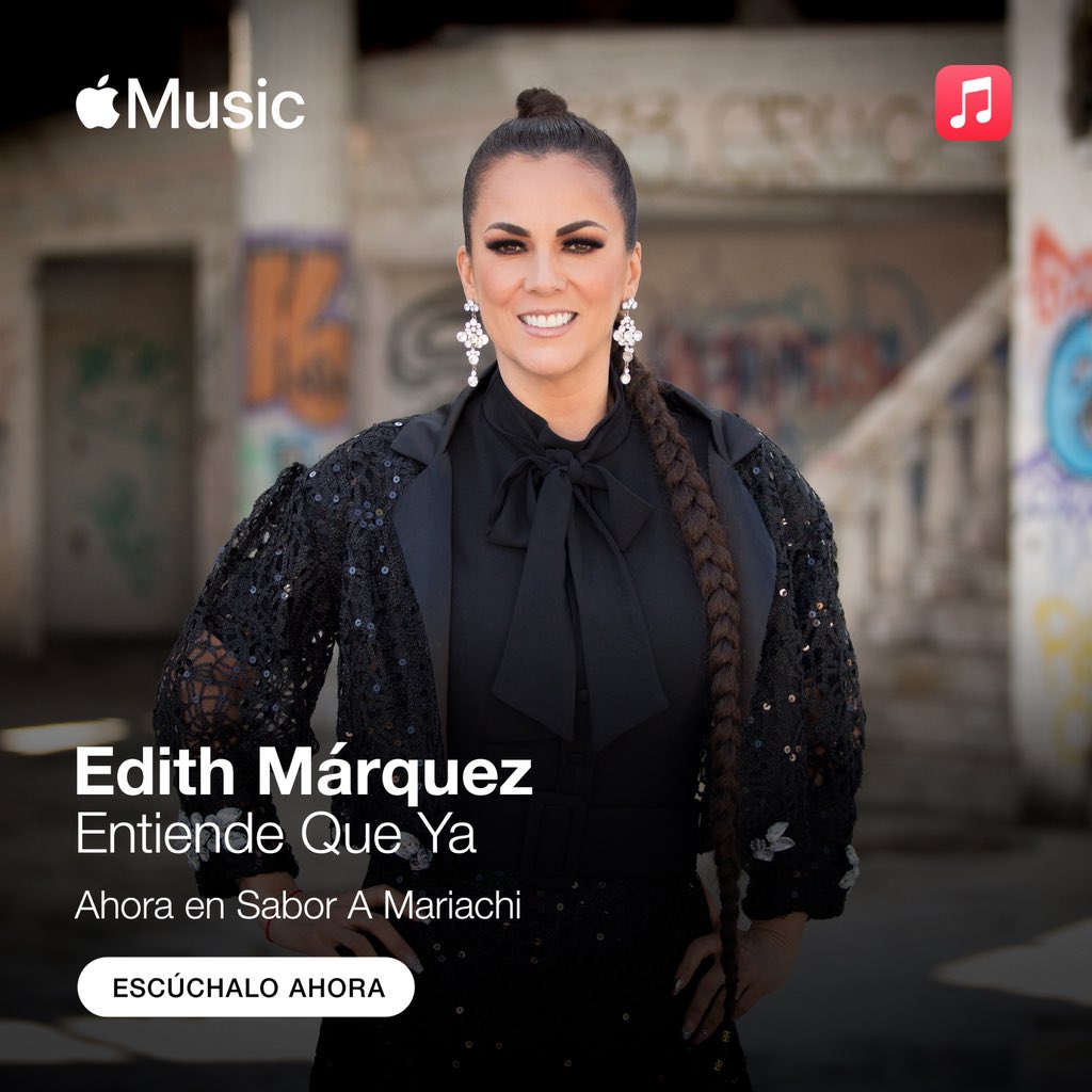 EdithMarquezL's tweet photo. #EntiendeQueYa tiene todo el Sabor A Mariachi en @AppleMusicES Escucha mi nuevo sencillo y cantemos juntos con la función de lyrics. 💃🏻🎤  https://t.co/jg1mKCen0s https://t.co/jr3lV0HQGK