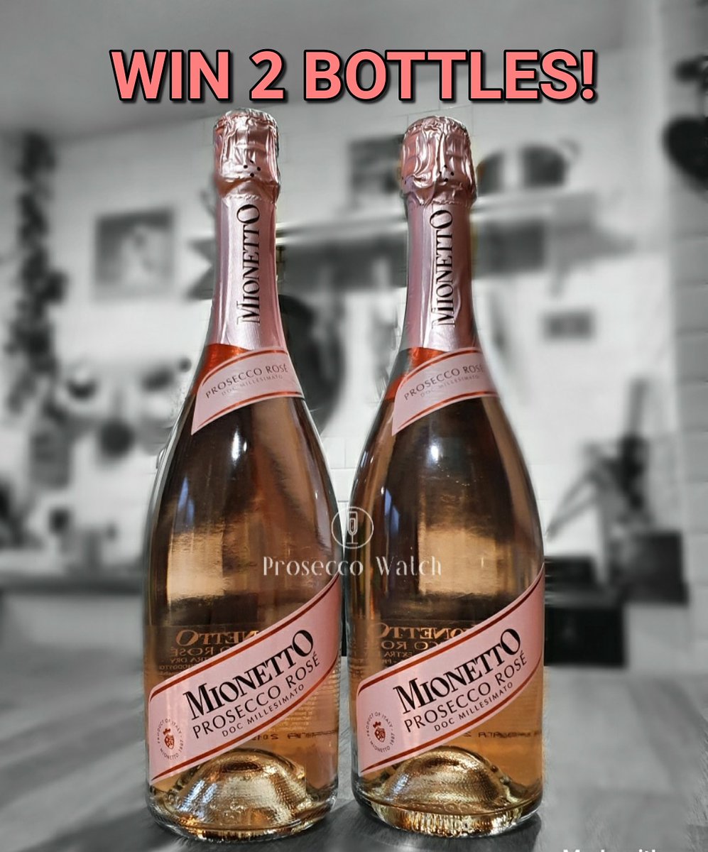 #COMPETITION TIME! Enter now for a chance to #win 2 bottles of La Mionetto Rosé Prosecco! ❤⚘ ❤FOLLOW @ProseccoWatch and @MionettoUK ❤LIKE, RT and TAG your Prosecco Buds Winner selected at random 8pm Tuesday 🍀 Also running on Insta & FB #PROSECCO #GIVEAWAY #PROSECCOWATCH