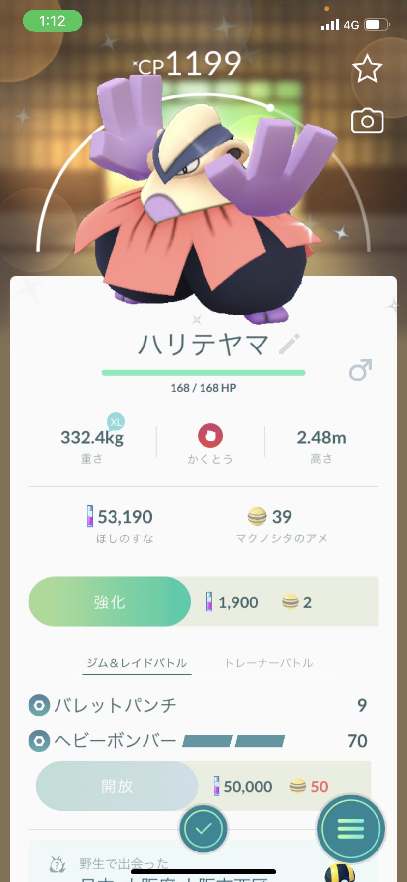 こげパンパン なんとなんと 寝る前にポケモンgo開いて マクノシタのイロチget 運よすぎ で 進化させて ハリテヤマ横綱の風格半端ない 良か眠りに着けそうだ ポケモンgo マクノシタ ハリテヤマ イロチ T Co Ms996tadtz