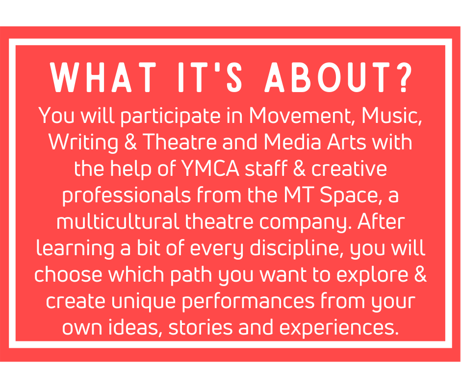 #NewcomerYouthTheatreProject is BACK!
Weekly on ZOOM
For High School Students NEW to Canada
NO cost to participate 
**You can participate without performing**

#ThisIsY
#YMCA
#YMCAofThreeRivers
#BetterTogether
#HereForGood
#KWAwesome

<a href="/YMCAsofCandKW/">YMCA of Three Rivers | Waterloo Region</a> <a href="/YGuelph/">YMCA of Three Rivers | Guelph</a> <a href="/YMCAstratfordCA/">YMCA of Three Rivers | Stratford-Perth</a>