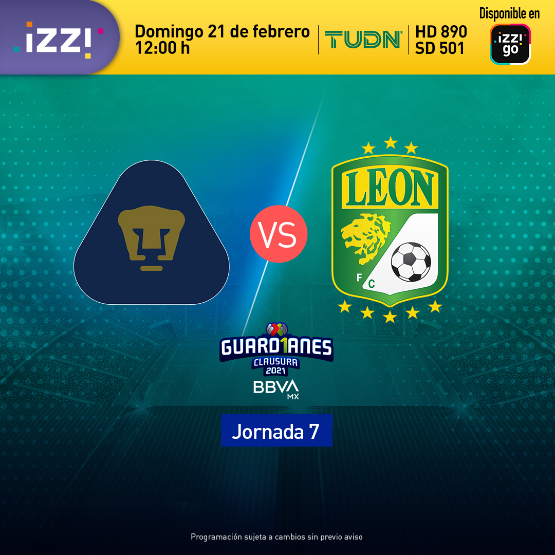 ⚽ ¡Domingo de futbol mexicano! No te pierdas el encuentro de Pumas contra León por TUDN. 🐾 https://t.co/sMYYRDnNUJ