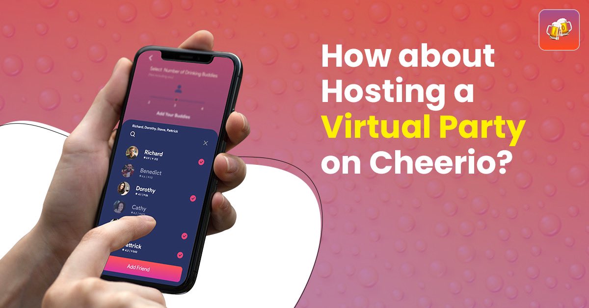 cheeriotheapp's tweet photo. You must have been a party host many times, but have you ever hosted a virtual party? Hosting a virtual party with selective Cheerio mates would be fun! Host and raise a toast with your new connections!

#Cheerio #HopTable #PersonalTable #Friends #PlayGames #GamesWithStrangers https://t.co/uMub165RjV