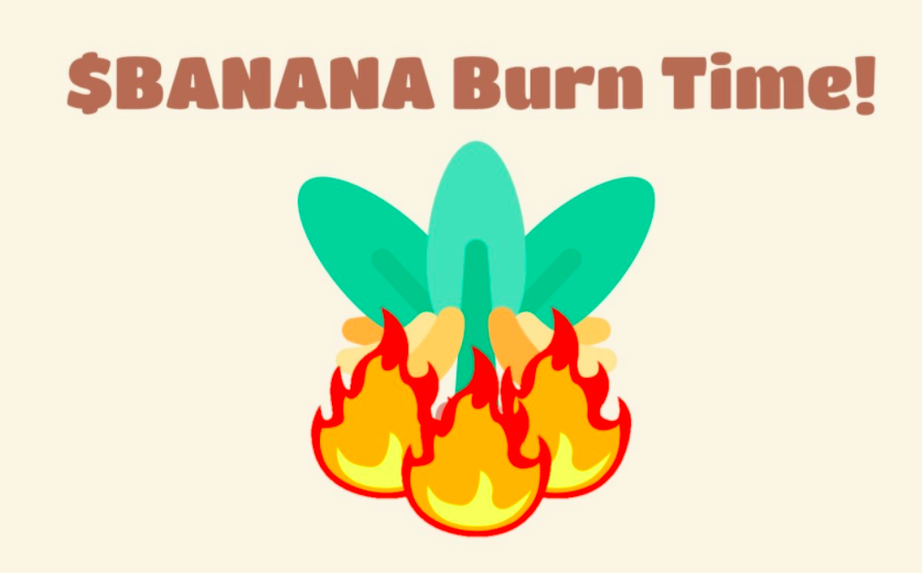 Apes we are going to be celebrating the $BANANA Frenzy ending with a 🔥 HUGE burn 🔥 tonight. 

We are going a little $BANANA's, maybe 50k?

Plenty of games along the way! To start, retweet this to enter to win 50 $BANANA!