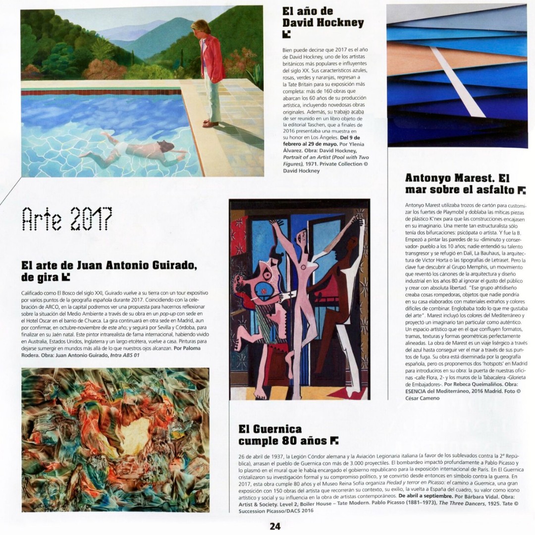 Guirado_Estate's tweet photo. #Flashback to the 2017 #ElMundo Calendar including masters artists #PIcasso, #Hockney, #Guirado and #Marest. Isn't it strange how some artists are not known in certain markets, yet are considered masters in their homeland. #artcollector #artcurator #Spanishpainters @oilpainting https://t.co/lzJeHjlPTY