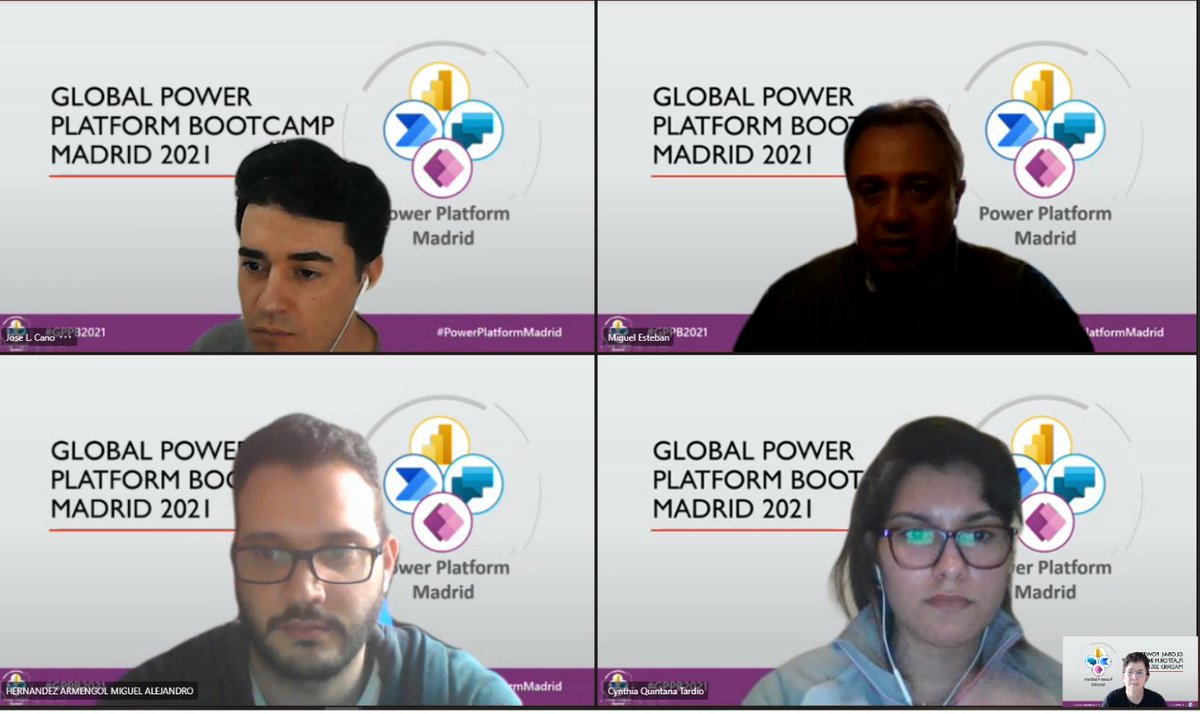 ambynet's tweet photo. Tres salas funcionando en #PowerPlatformMadrid para #GPPB2021 con @franmullor @ivarribas y @JavierPallo 
Gracias al equipo: @jlcanoc @mestebanr @CynthiaQT y @MiguelH75608660  #PowerPlatformEspaña
👏🤗🎊🎉#SomosPower !!! @GPPBootcamp https://t.co/NmruPKkdsH