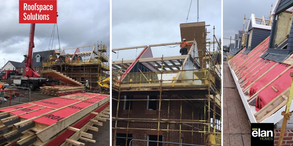 It's been a wet and windy week, that won't stop us. Whatever the weather, if it's safe to do so our teams are on-site doing what they do best. This week we installed our i-Roof solution in just one day for <a href="/ElanHomes/">Elan Homes</a>. Our iconic red membrane brightened up the gloomy grey skies.