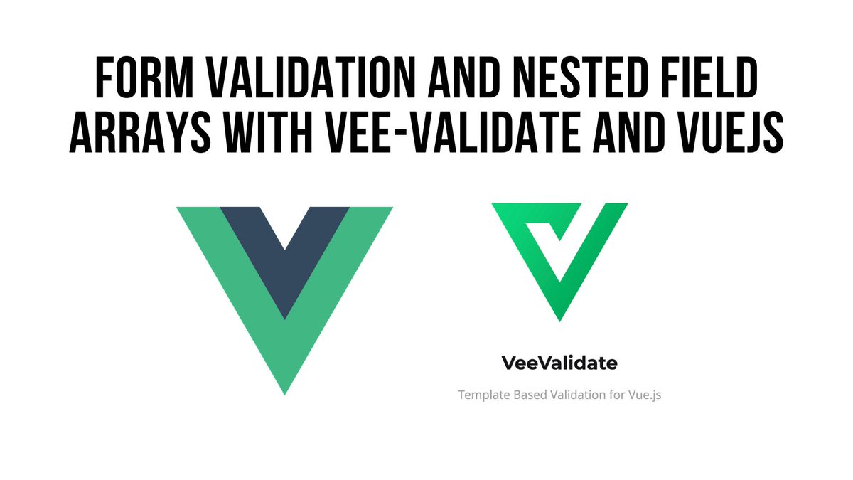 aaronksaunders's tweet image. Form validation for a group object, and the ability to dynamically add new member form fields with validation from vee-validate
Built with #VueJS and the second half of the video is about adding #ionicframework to the project
youtube.com/watch?v=kdQgME…
#javascript #veevalidate