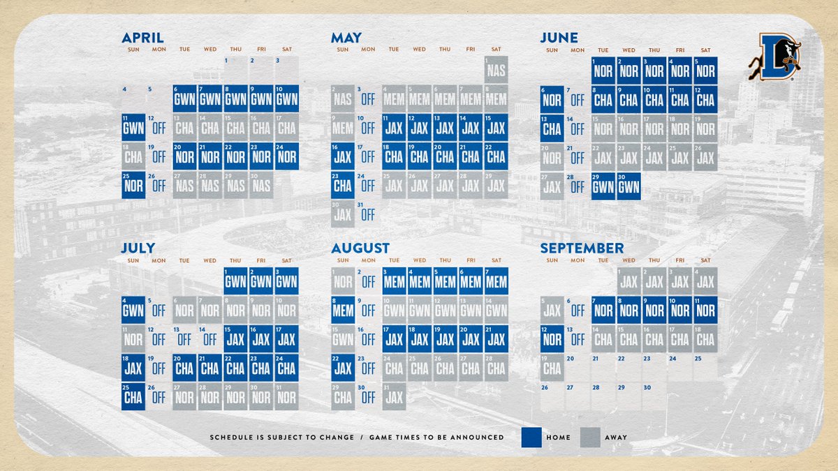 DurhamBulls's tweet photo. PREDICTION: we're gonna tough to beat on Mondays

https://t.co/tgMz44RiFr https://t.co/XsXS7rf8u3
