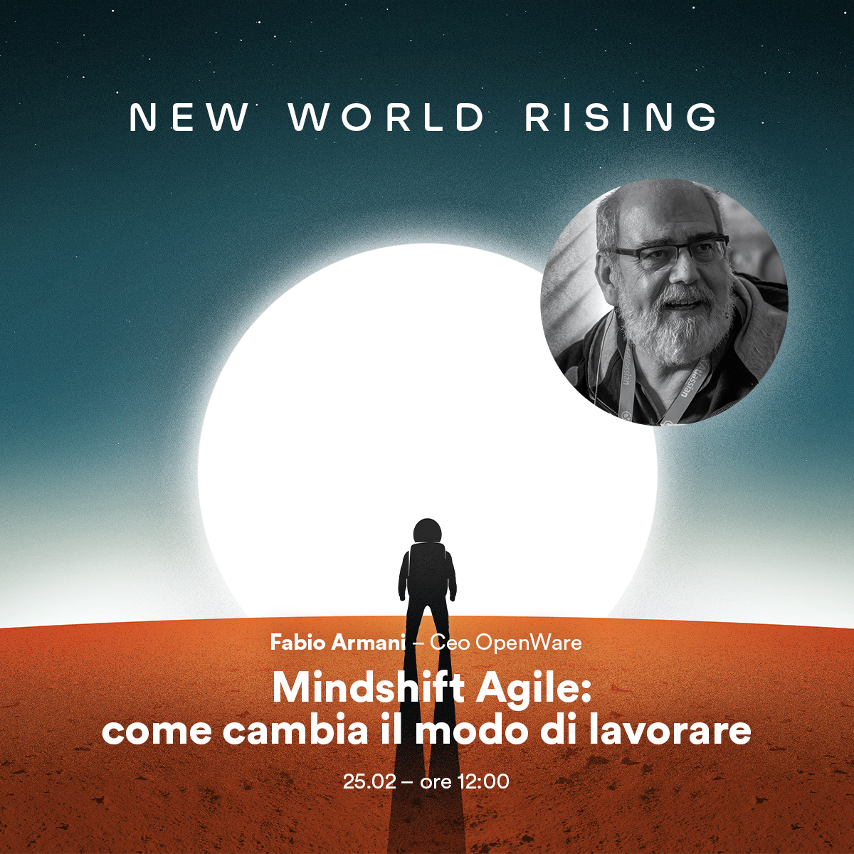 newworldrising.it | Come deve cambiare il lavoro per far fronte allo scenario attuale? Può lo sviluppo #agile aiutare a migliorare un'organizzazione? Ne parliamo con Fabio Armani Lean Agile Coach&amp;Trainer, <a href="/pazborriello/">Paz Borriello</a> e <a href="/MM_Ambrogi/">Matteo Maria Ambrogi</a> ✨Iscriviti ora: bit.ly/3dqaVjW